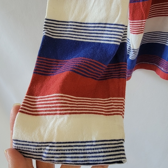 Madewell Women's Plus Size Sweatshirt 2X Multicolored Stripe Long Sleeve Cozy - Picture 6 of 12